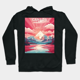 Canada Valentine's Day Vintage Retro 3 Hoodie